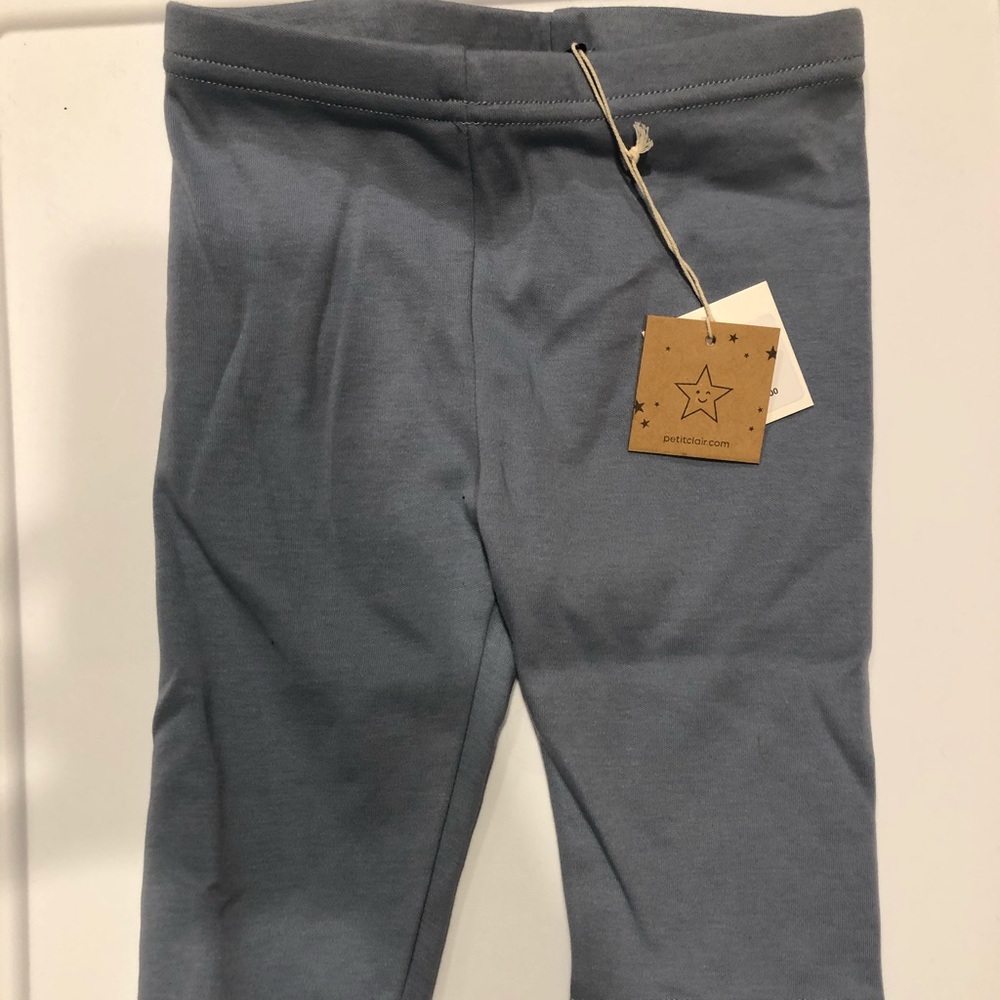 Petite Claire blue unisex leggings size 3 NWT!